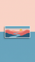 Panoramic Landscape Magnet