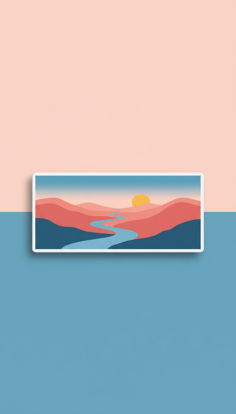 Panoramic Landscape Magnet