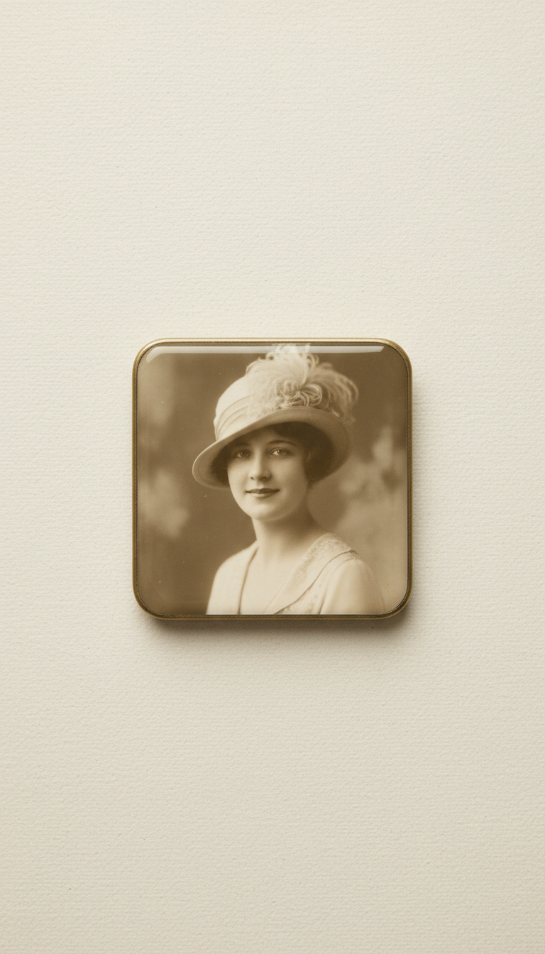 Classic Portrait Photo Magnet